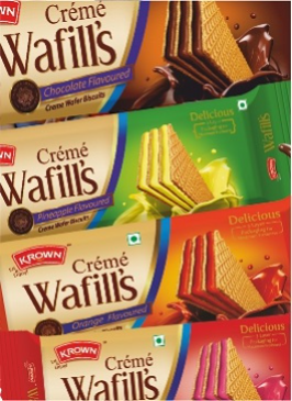 Chocolate cream biscuits pack with attractive packaging | krown bakery