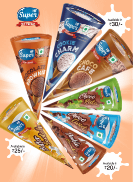 Delicious chocolate ice cream packaging design with rich appeal | hf ice cream