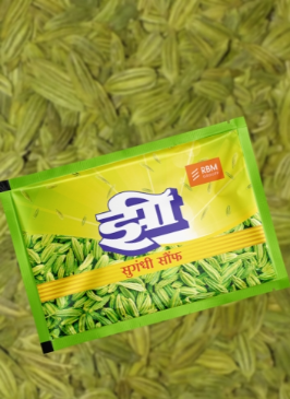 Creative saunf packet design highlighting freshness and quality | rbm group saunf