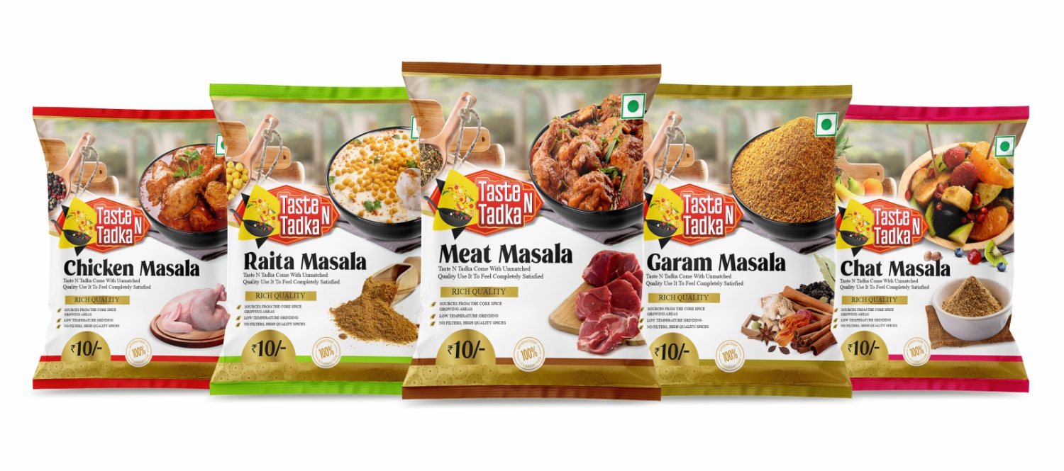 masaale pouch packaging design