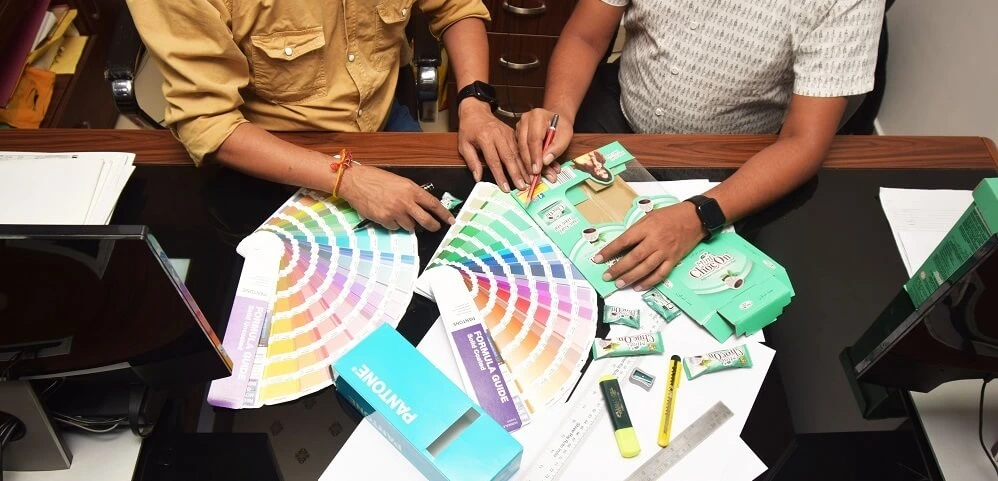 Fresh apple juice bottle with green packaging